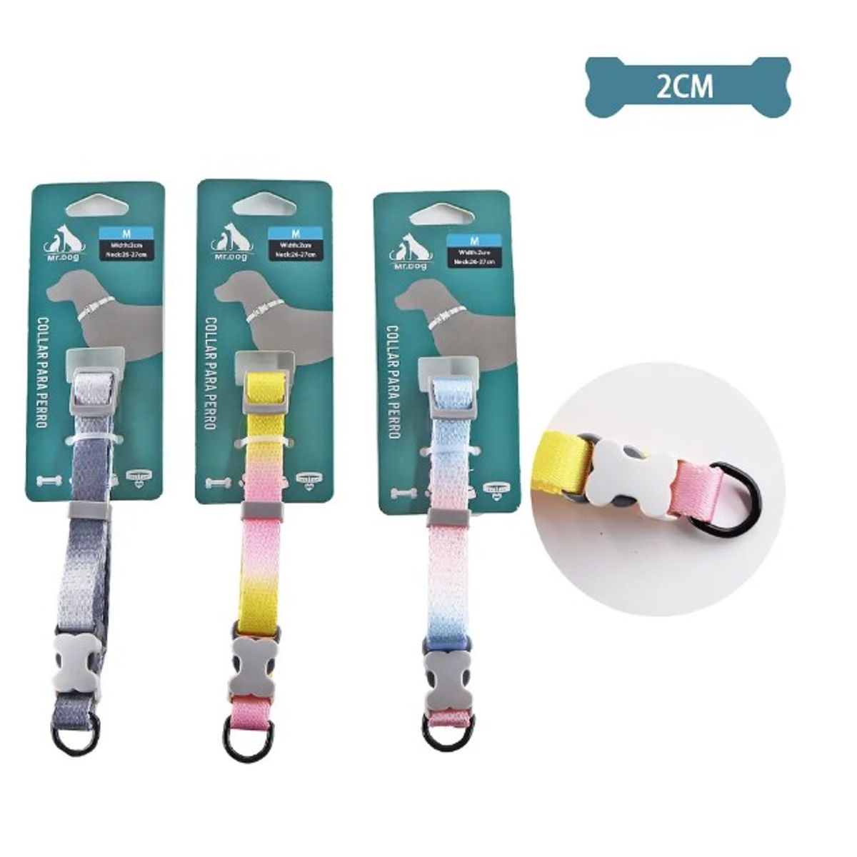 GENERICO - Collar Para Mascota 20Cm Color Aleatorio