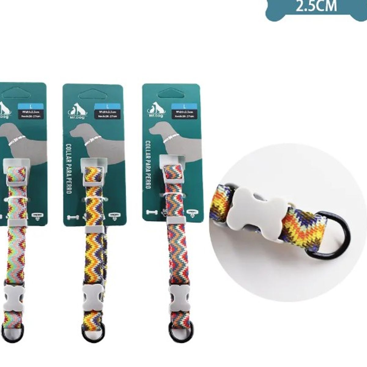 GENERICO - Collar Para Mascota 25Cm Color Aleatorio