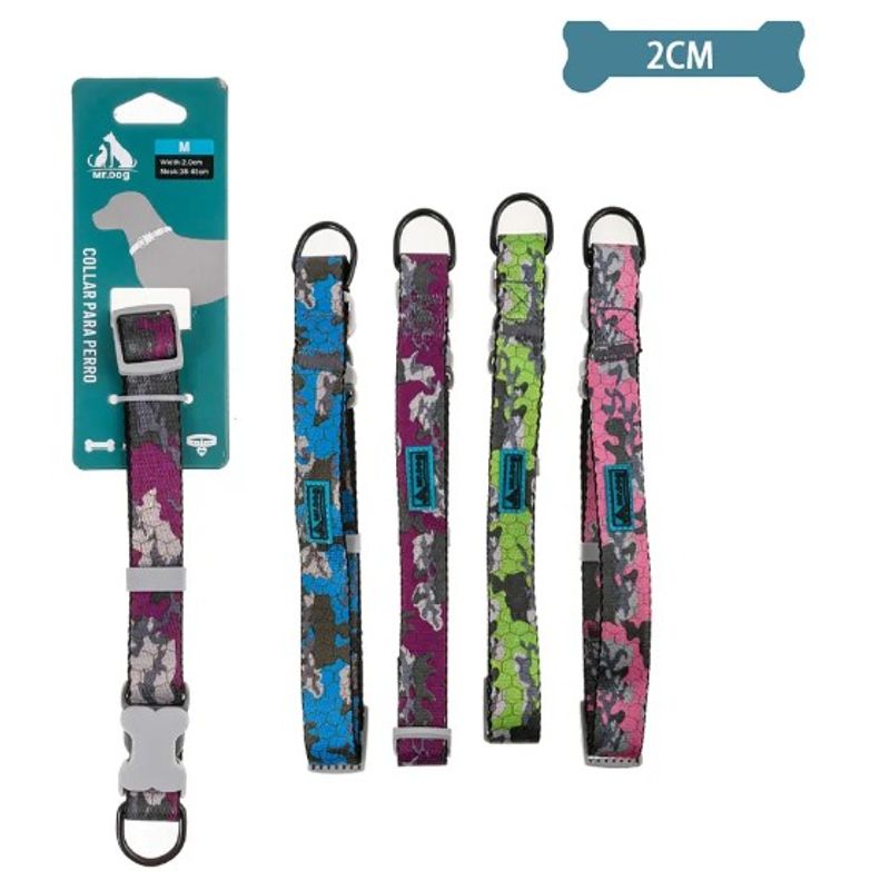 GENERICO - Collar Camuflaje Para Mascota 20Cm Color Aleatorio