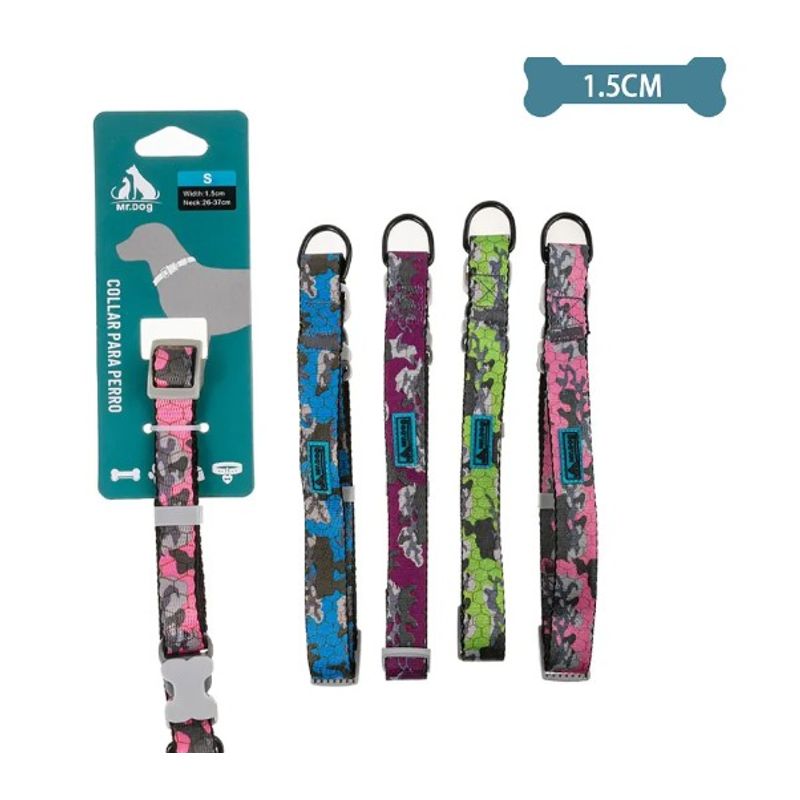 GENERICO - Collar Camuflaje Para Mascota 15Cm Color Aleatorio