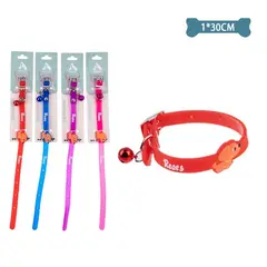 GENERICO - Collar PU Para Gato Color Aleatorio 10Cm30Cm