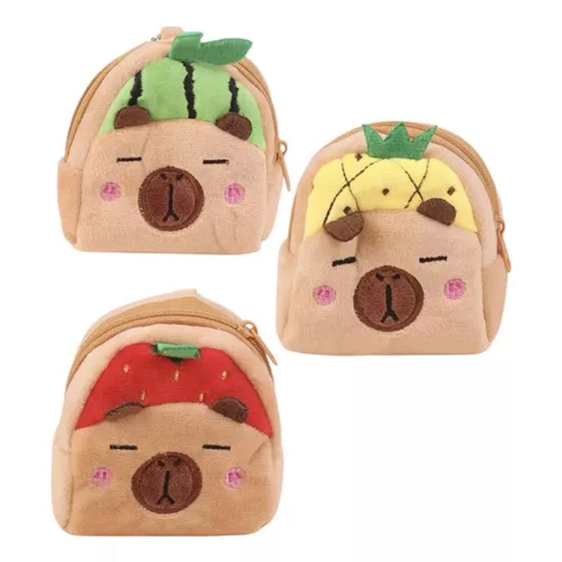 GENERICO - Peluche Monedero Diseño Capibara Kawaii