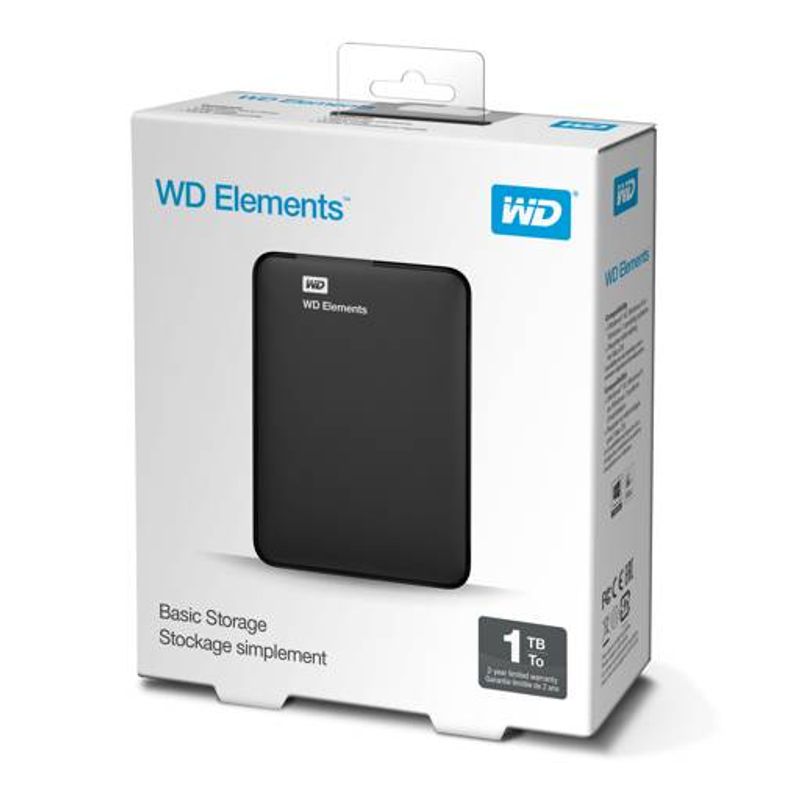 WESTERN DIGITAL - Disco Duro WD Externo ELEMENTS 1TB 25 USB 30 5 GBS