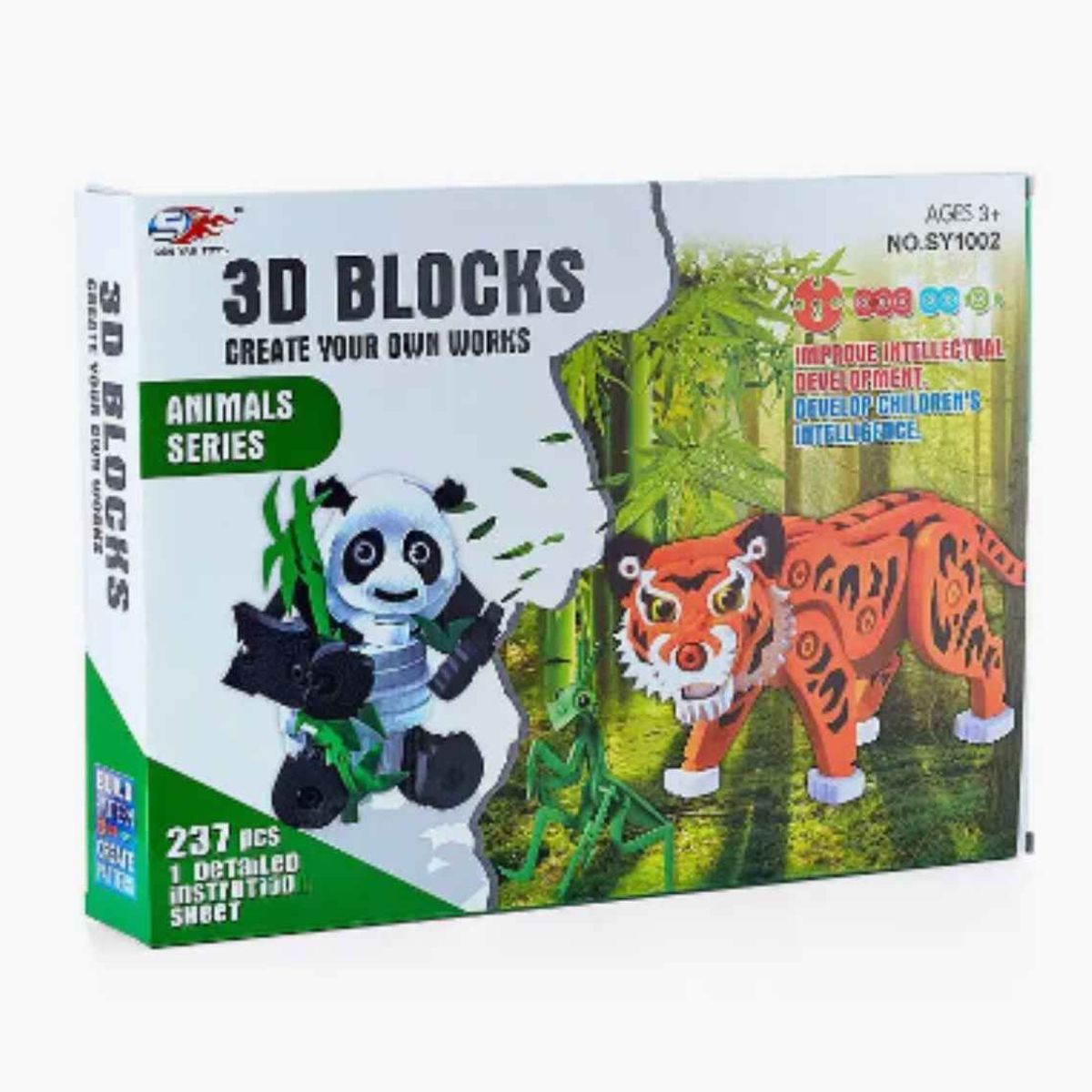 OEM - Bloques De Construcción De Eva 3D Set De Animales 237 Piezas