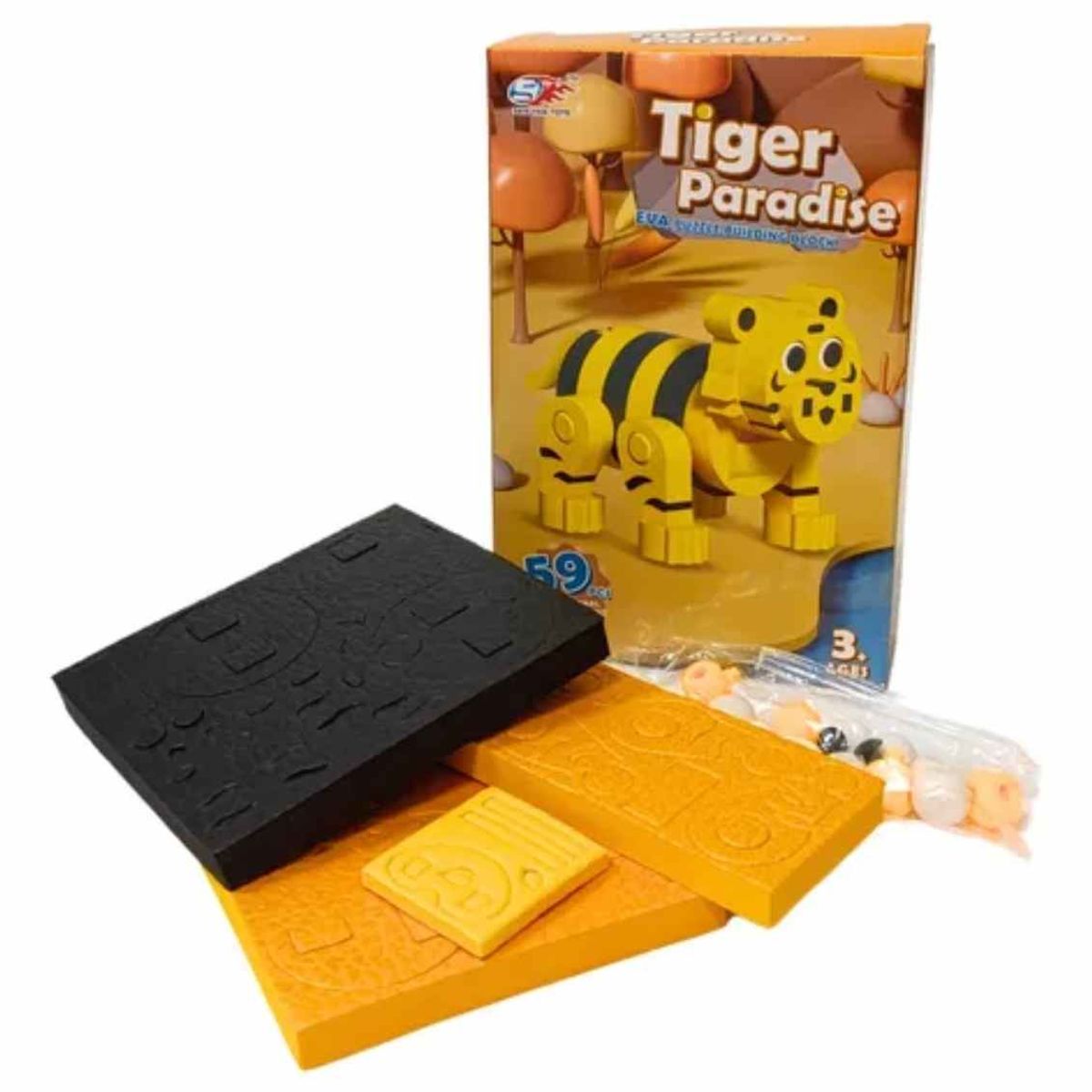 OEM - Bloques De Construcción De Eva 3d Tigre 59 Piezas