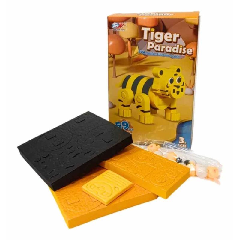 OEM - Bloques De Construcción De Eva 3d Tigre 59 Piezas