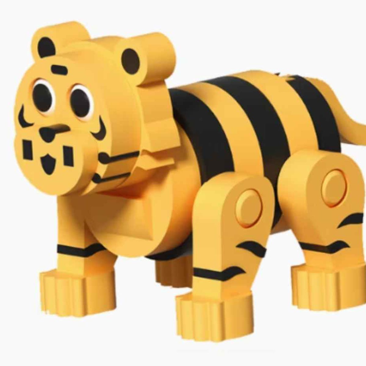 OEM - Bloques De Construcción De Eva 3d Tigre 59 Piezas
