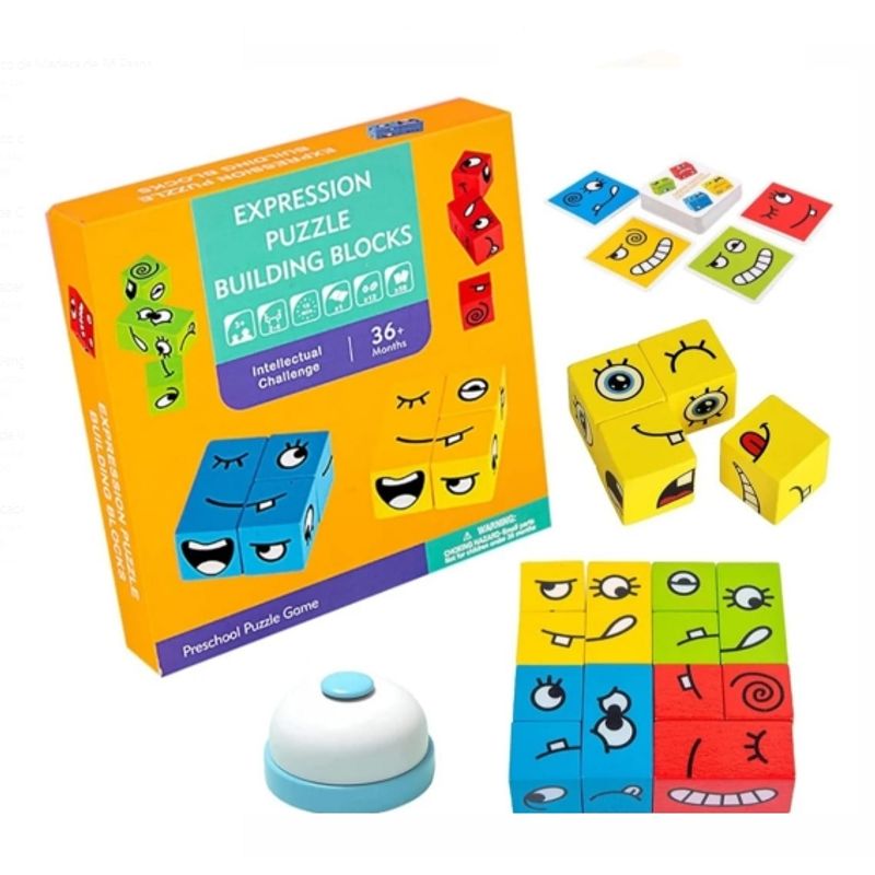 GENERICO - Juego de Cartas y Puzzle de las Expresiones con Campanilla