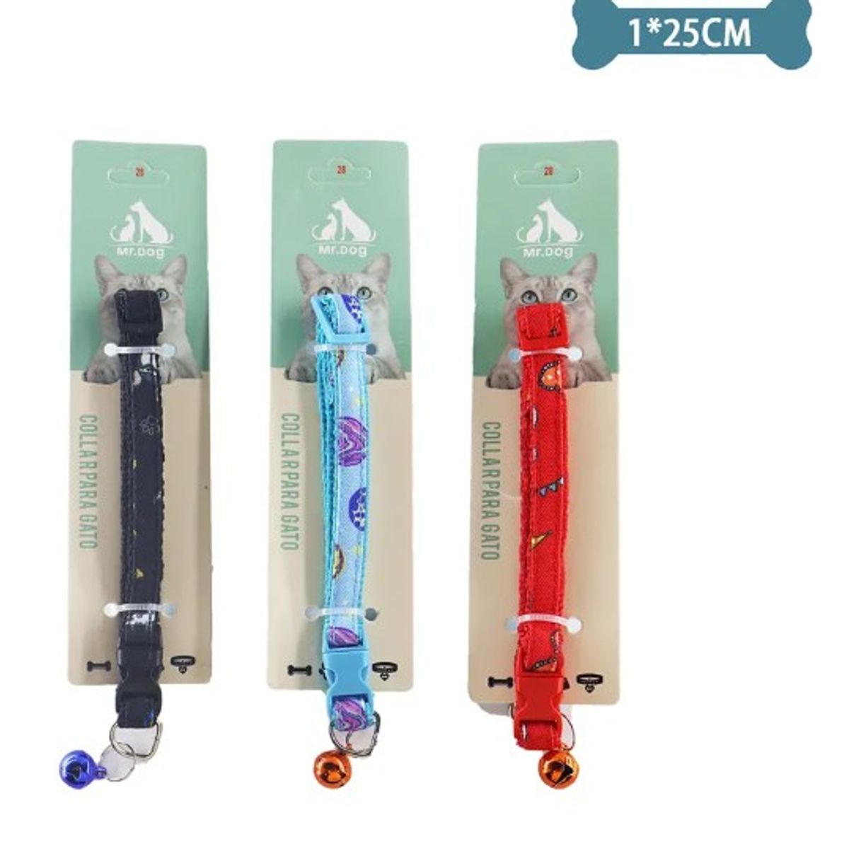 GENERICO - Collar Para Gato Color Aleatorio 10Cm25Cm