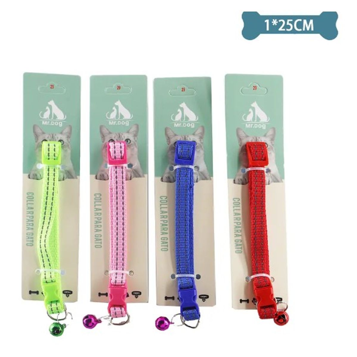 GENERICO - Collar Para Gato Color Aleatorio 10Cm25Cm