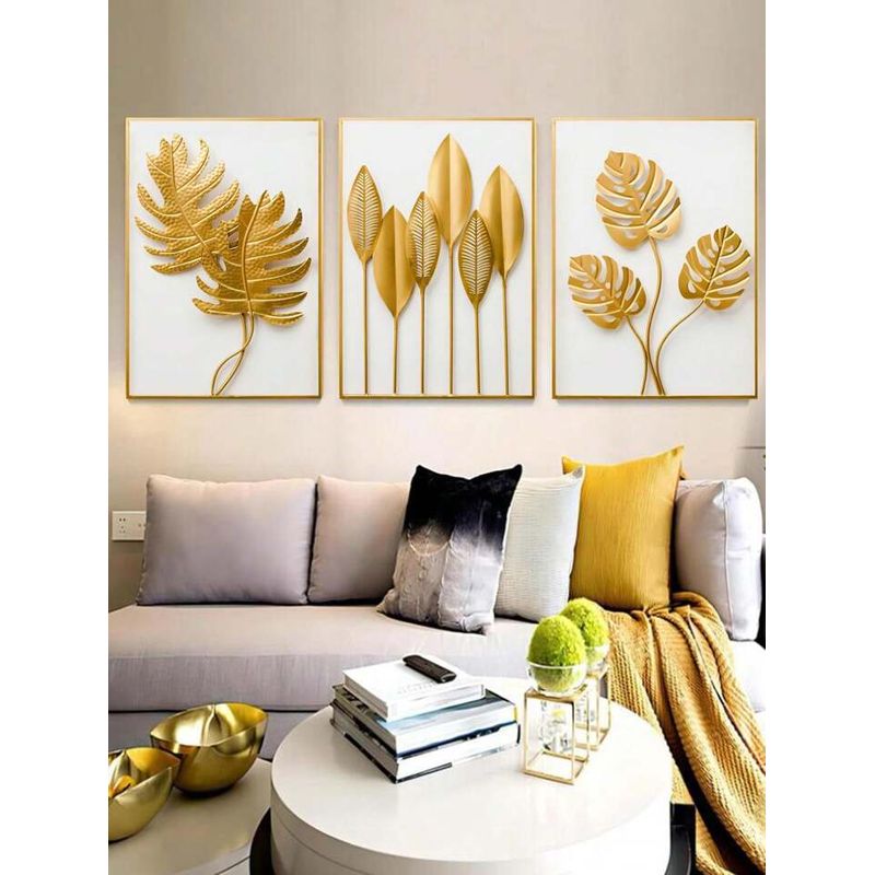 IUNIK - Mural Tríptico 3d Decorativo Mural Pared X3 Cuadros