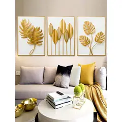 IUNIK - Mural Tríptico 3d Decorativo Mural Pared X3 Cuadros