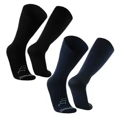 SILVERA NANOTECH - Calcetines de compresión para varices edema y viajes largos 15 20 mmHg