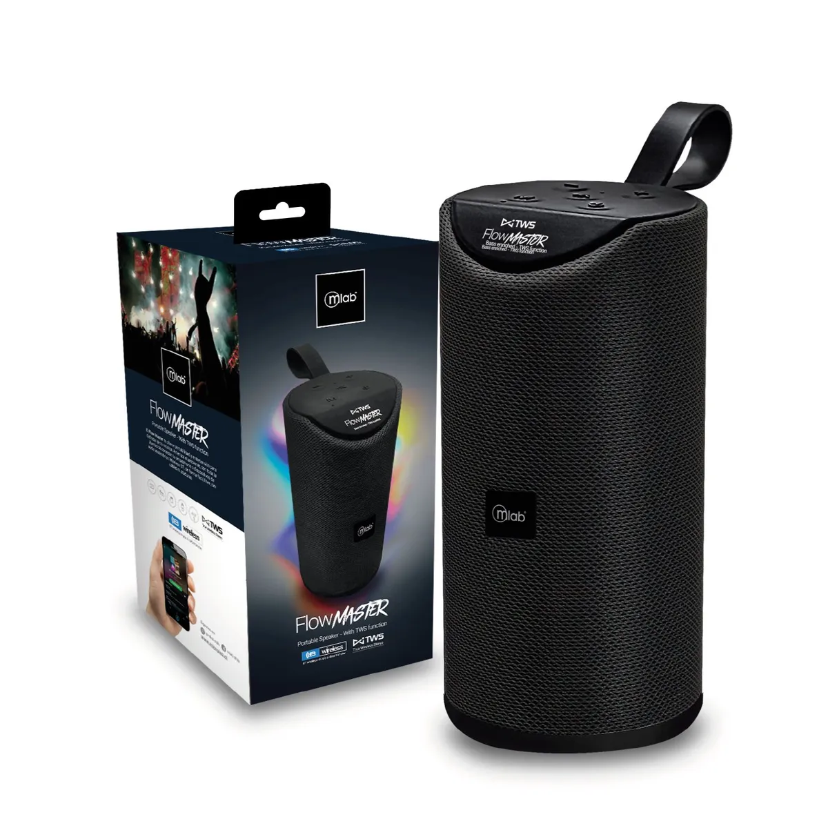 MLAB - Parlante Flow Master TWS Black - 8857