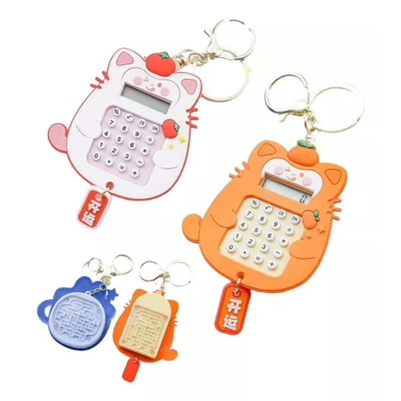 GENERICO - Mini Calculadora Diseño Gatito Kawaii