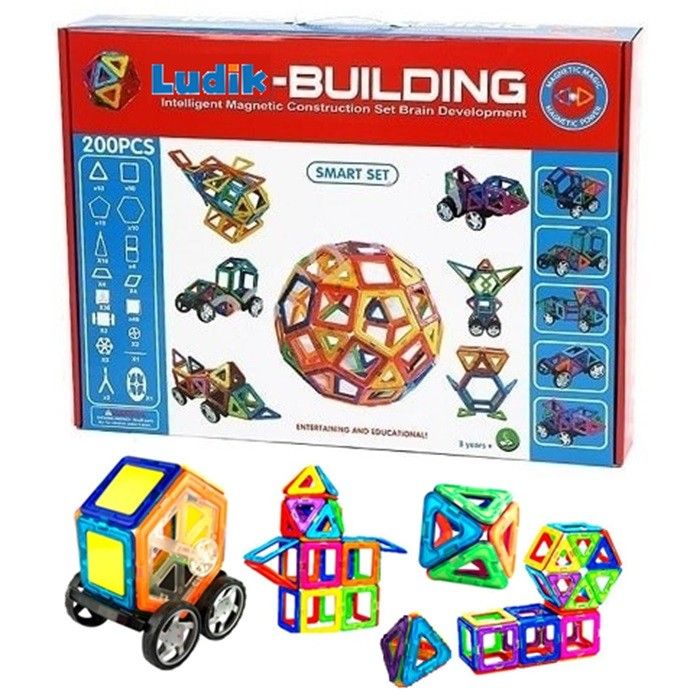 Set Bloques Magneticos 200 Piezas
