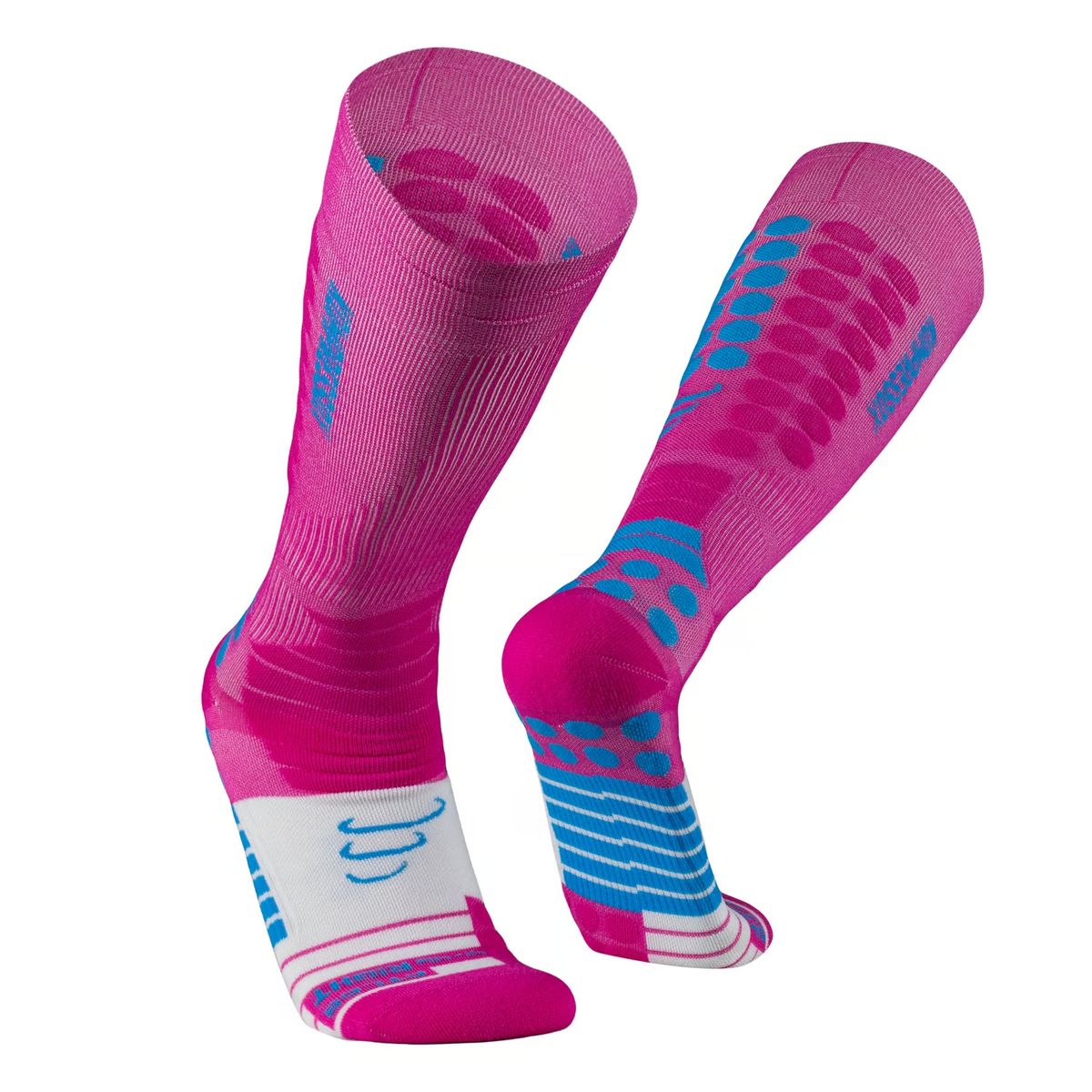 SILVERA NANOTECH - Calcetines de compresión 20-30 mmhg running ciclismo gym padel tenis
