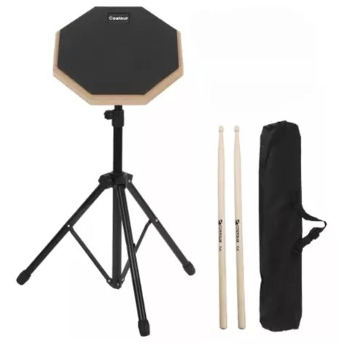 MUNDO MAGIA - Pad De Práctica Con Atril Y Bolso Y Baquetas