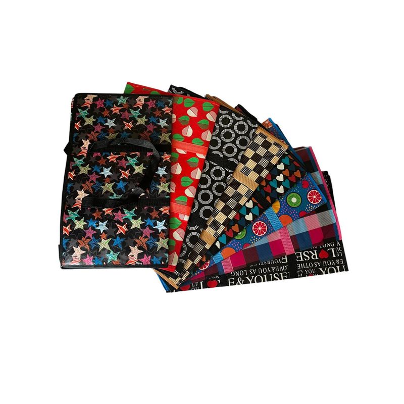GENERICO - 3 Bolsas Matuteras Grandes 80cmx70cmx27cm Surtida