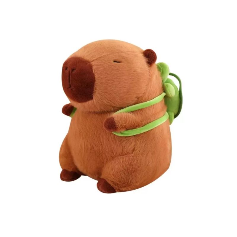 GENERICO - hermoso peluche capibara 23 cm con mochila