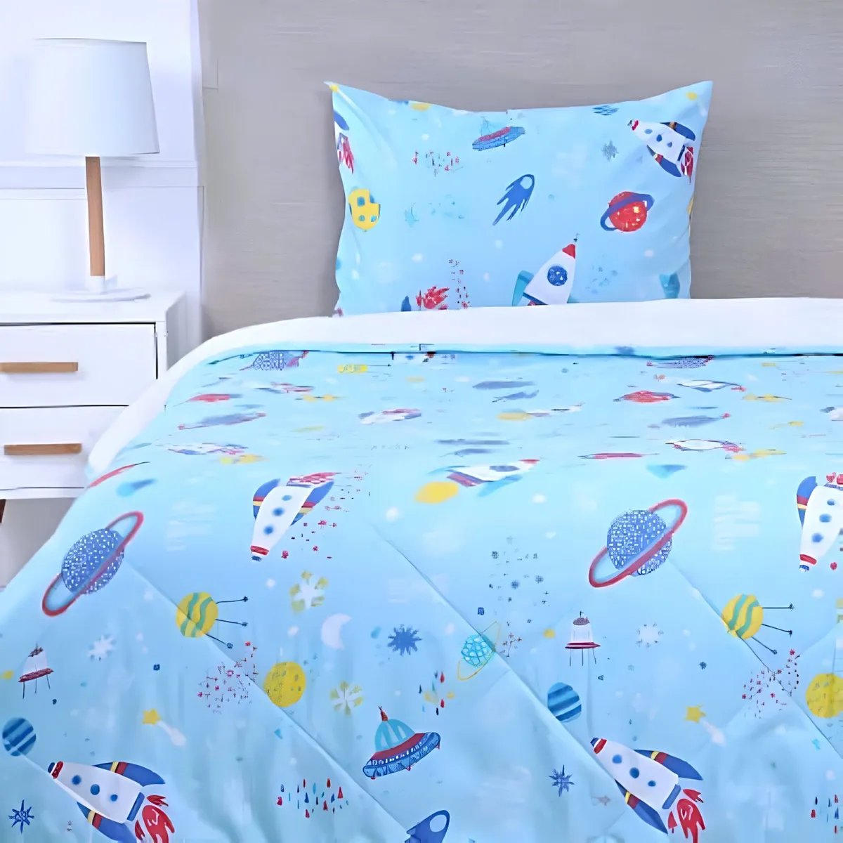 GENERICO - PLUMON DELGADO SHERPA INFANTIL PLAZA Y MEDIA ESPACIAL