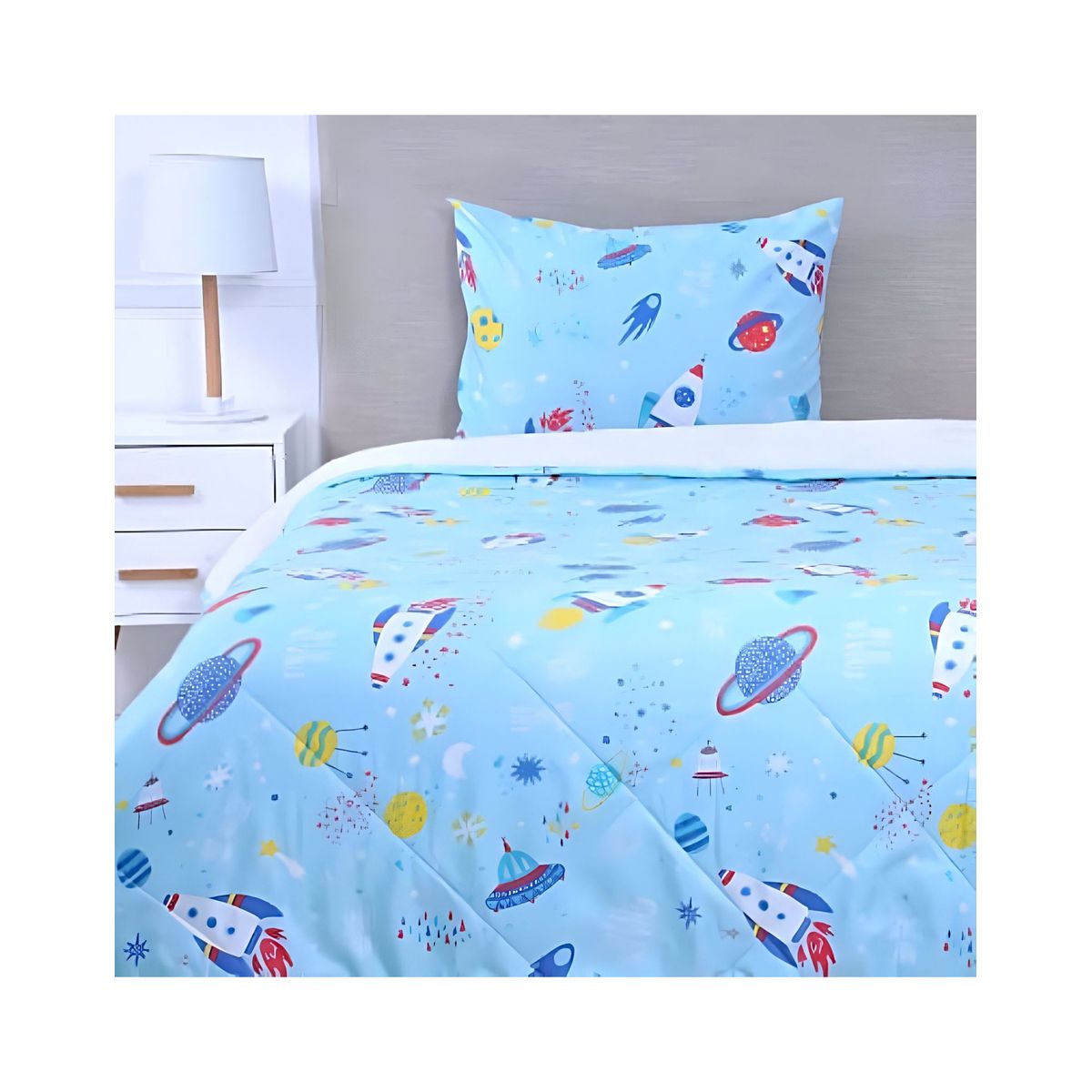 GENERICO - PLUMON DELGADO SHERPA INFANTIL PLAZA Y MEDIA ESPACIAL