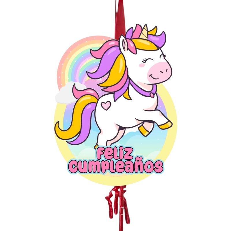 GENERICO - Piñata Infantil 2d Unicornio