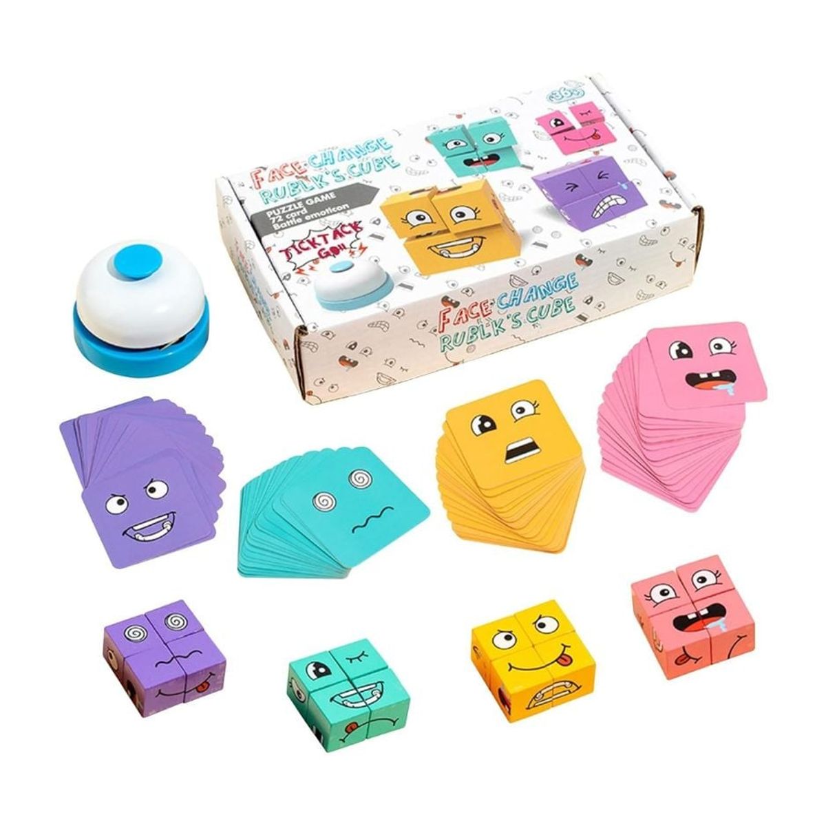 GENERICO - Face Change Juego De Mesa Didáctico Montessori