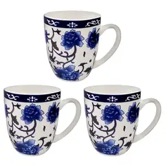 GENERICO - Set 3 Tazas de Cerámica de 350 cc