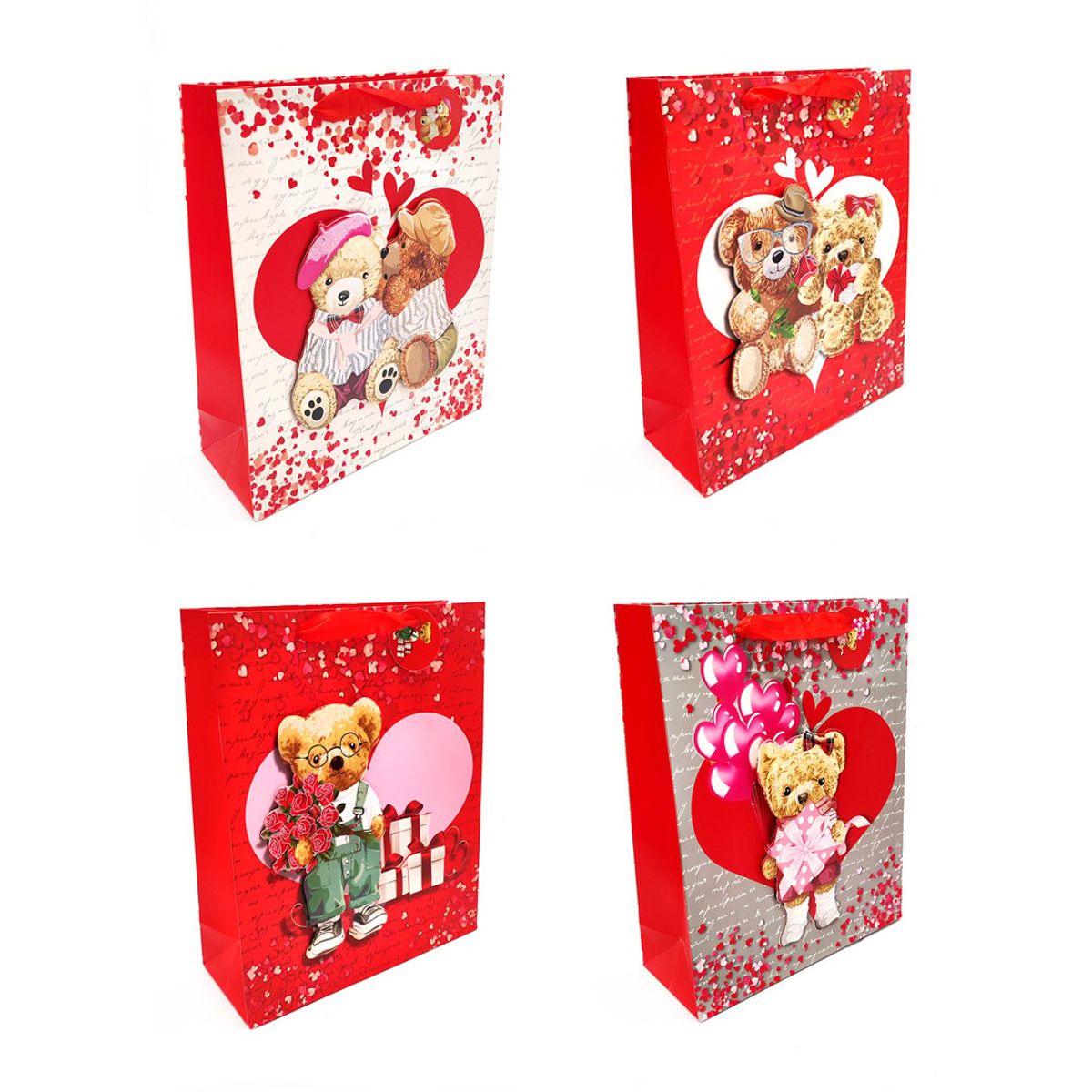 GENERICO - BOLSA DE REGALO OSITO TEDDY 26X32 X12 UNI