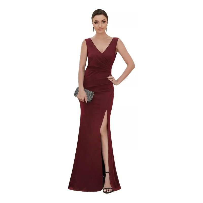 GIOIO - Vestido de fiesta Mujer Rojo