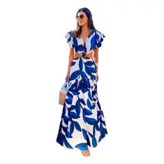 GIOIO - Vestido de fiesta Mujer Azul