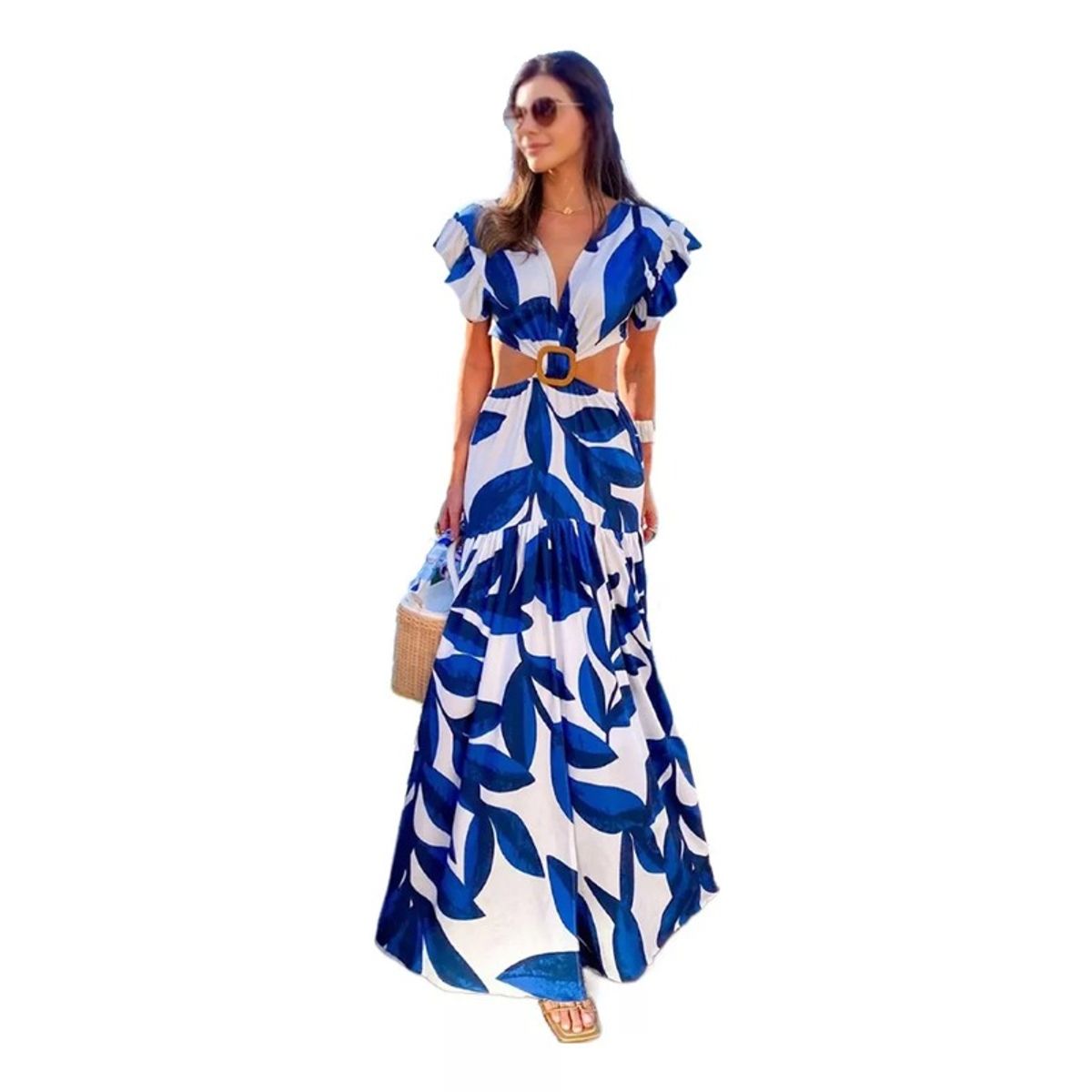 GIOIO - Vestido de fiesta Mujer Azul