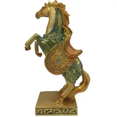 GENERICO - Figura Decorativa Adorno Caballo Multicolor