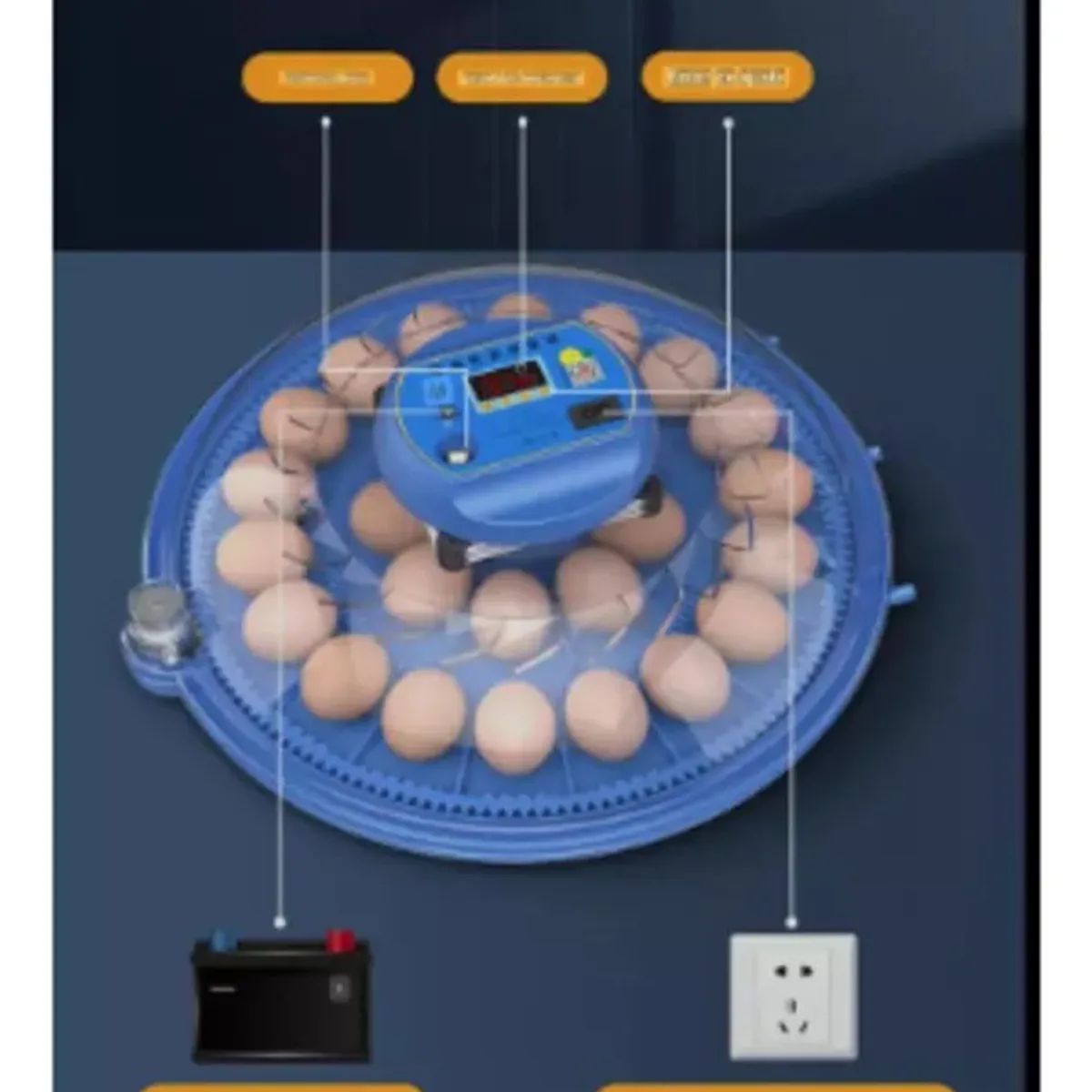 MUNDO MAGIA - Incubadora Automática 26 Huevos Control Automatico