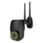 MUNDO MAGIA - Cámara De Seguridad con Alarma Wifi 38 Led Hd 1080p