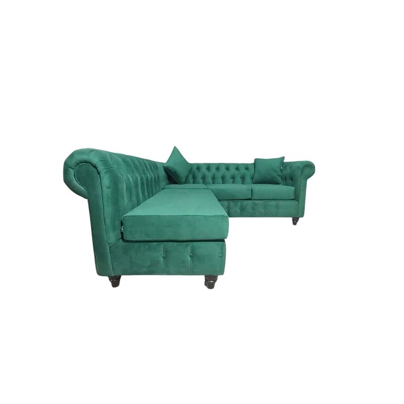 GENERICO - Sofa Seccional  Chesterfiel Pucon Verde Super Soft