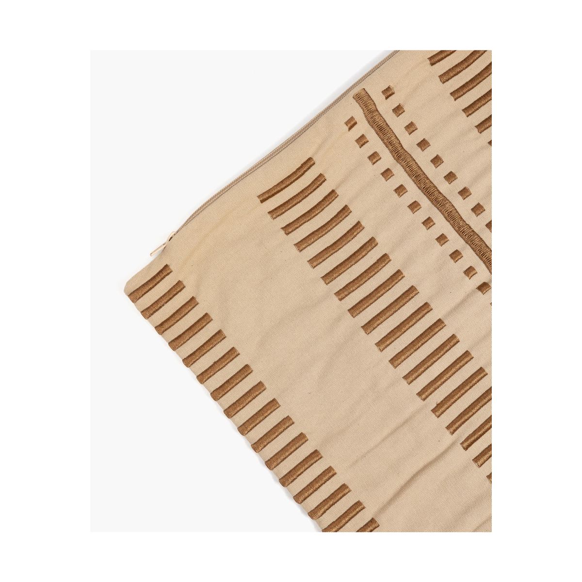 LOUNGE - Cojín Algodón Costuras 45 X 45 Beige LOUNGE