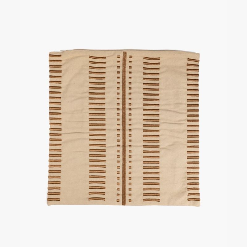 LOUNGE - Cojín Algodón Costuras 45 X 45 Beige LOUNGE
