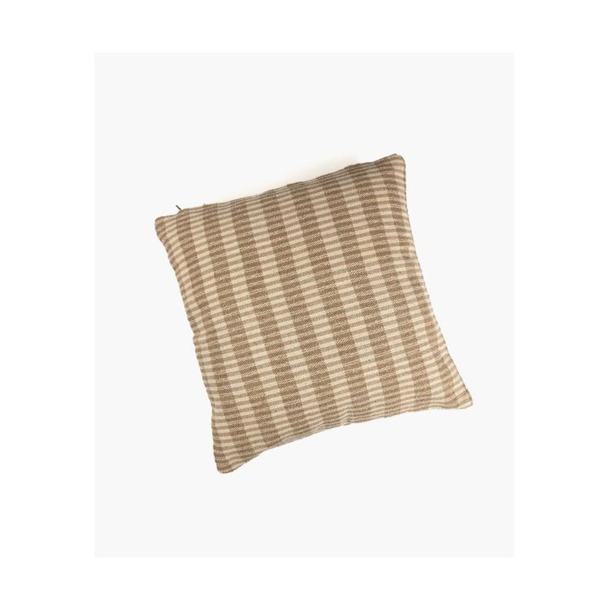 LOUNGE - Cojín Algodón Cuadros 45 X 45 Café LOUNGE