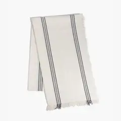 LOUNGE - Mantel Con Líneas 180 X 300 Cm Blanco