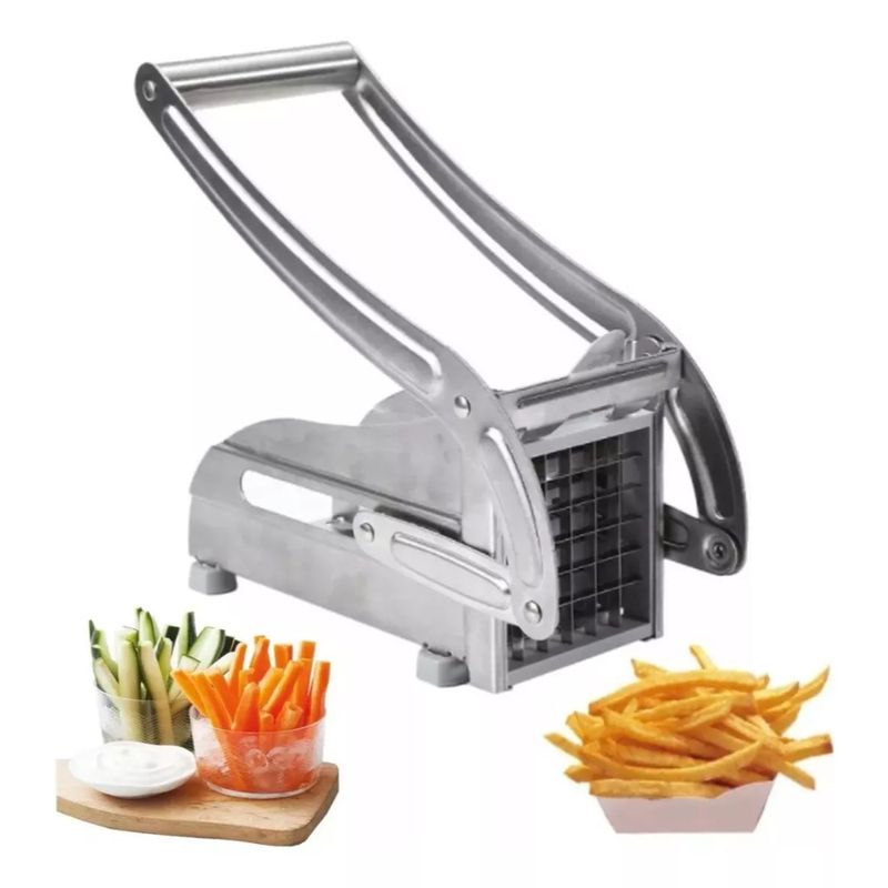 GENERICO - Cortadora Manual De Papas Fritas Acero Inoxidable