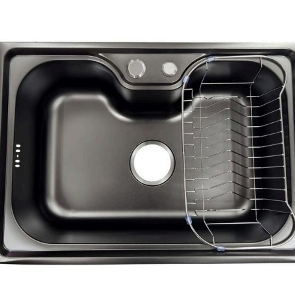 OEM - Lavaplatos Dekora 60X42cm Negro Sobre Cubierta.