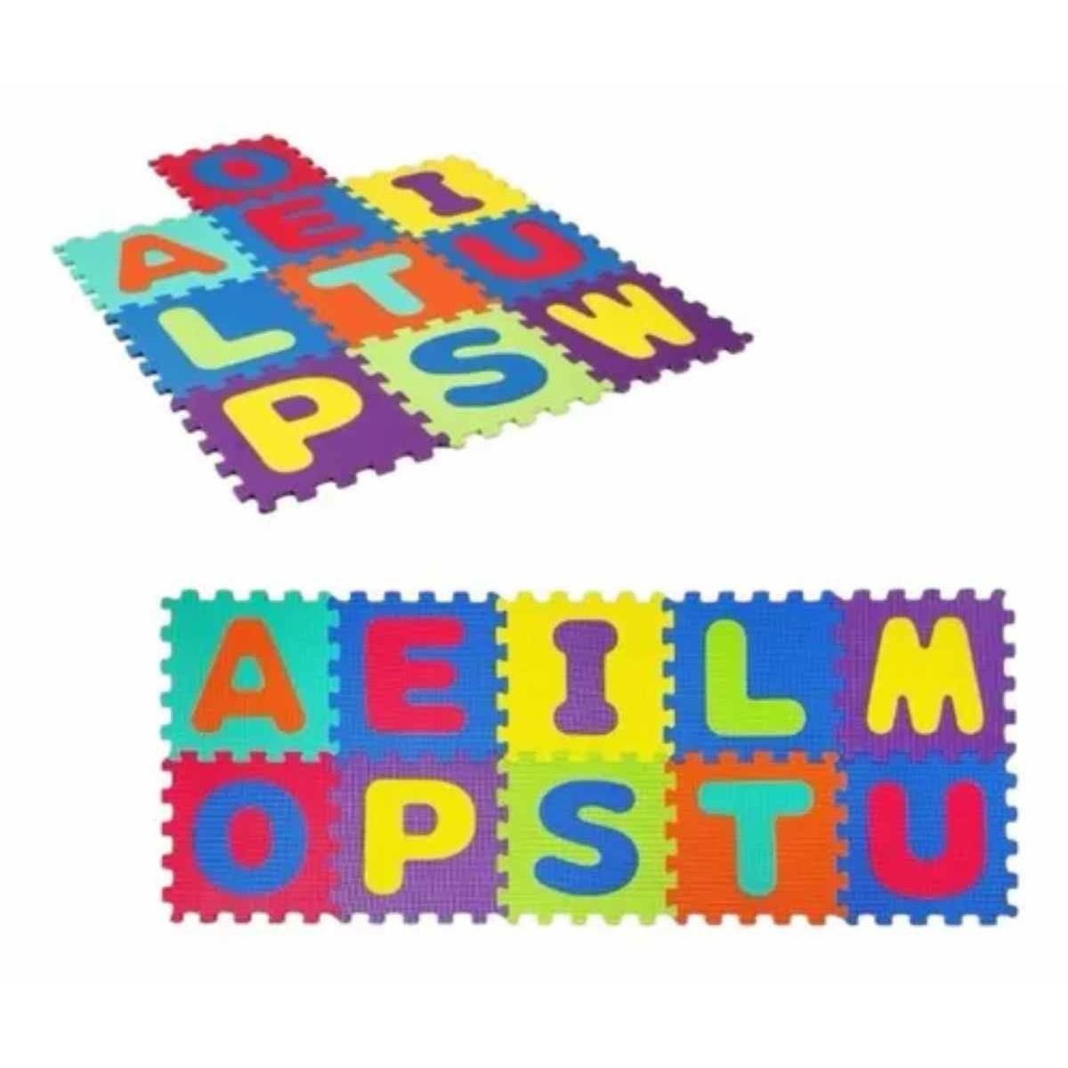 OEM - Alfombra Goma Eva Letras 10 Piezas