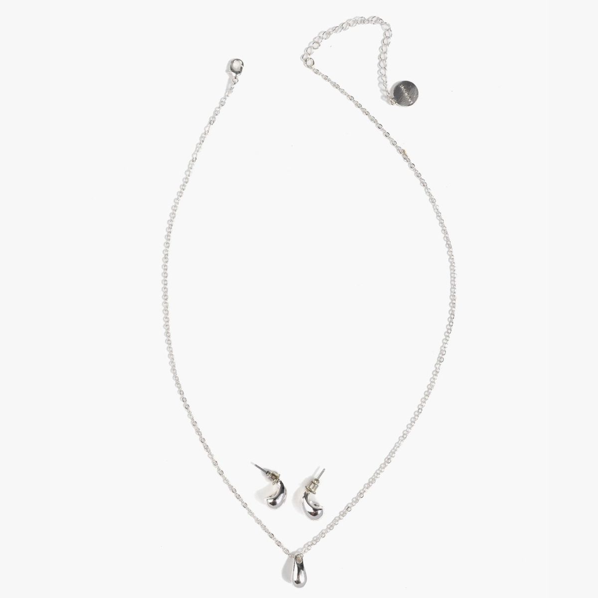 LOUNGE - Set Collar Y Aros Mini Gotas.