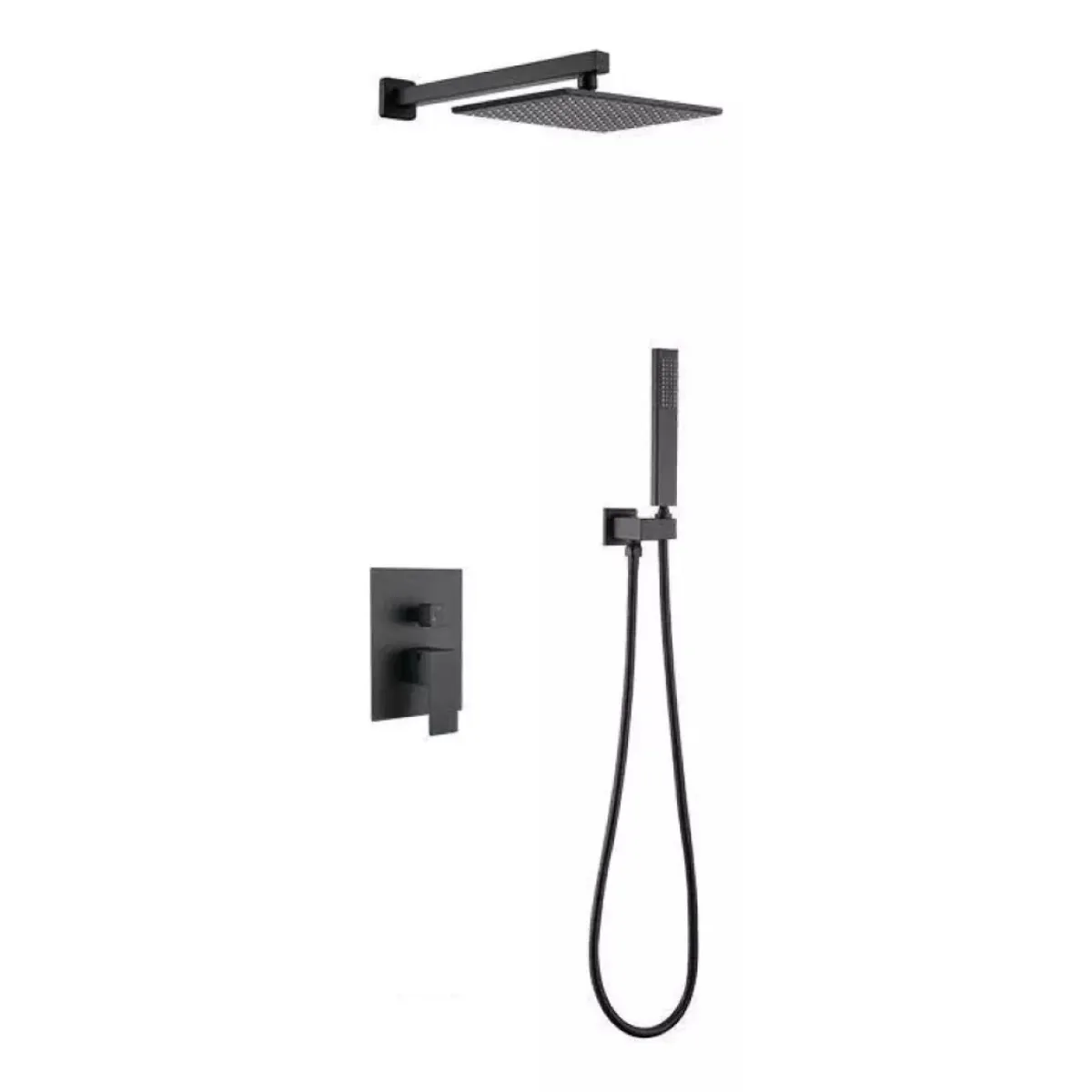 MUNDO MAGIA - Kit Set Plato Ducha Brazo Y Monomando Teléfono 2 Funciones