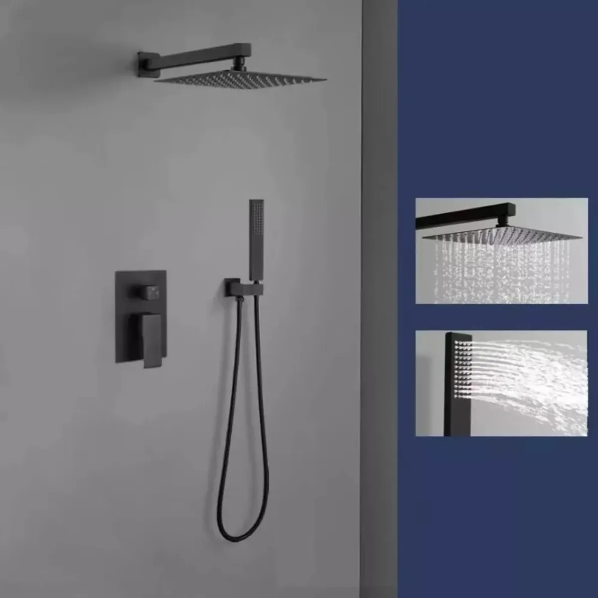 MUNDO MAGIA - Kit Set Plato Ducha Brazo Y Monomando Teléfono 2 Funciones