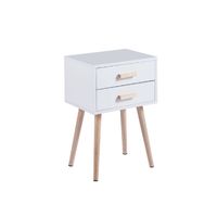 Velador Eames doble blanco