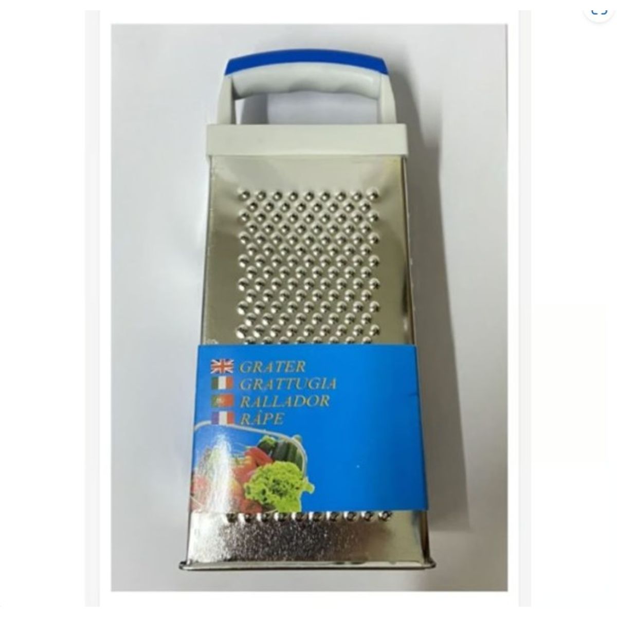 GENERICO - Rallador Mediano De Verduras Y Queso Acero