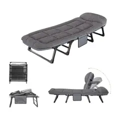 CRUSEC - Cama Silla Reposera Acolchada Reclinable 190x66x30